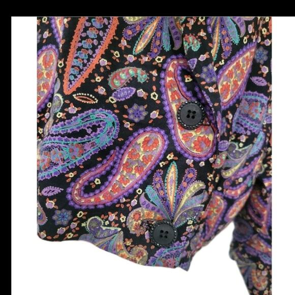Howard Wolf Vintage Paisley Print Jacket, Women's Size XL Boho Retro Chic Art‎ - Picture 4 of 14